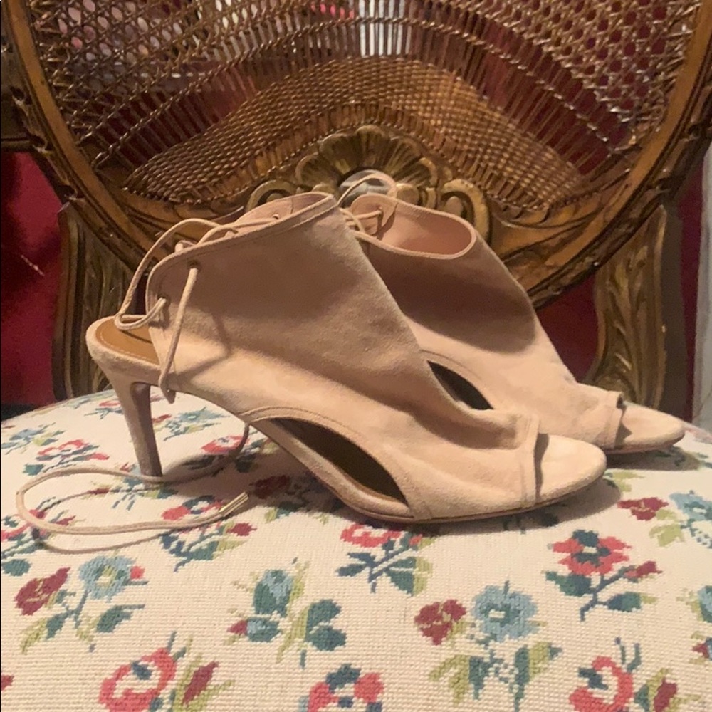 AQUZZURA suede leather sandals